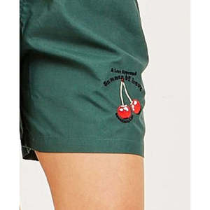 Shorts Bermuda da Donna American Rag Budd Messenger Verdi Taglia XS in Tessuto Oxford Traspirante con Decorazioni Ricamate - Product Image 3