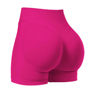 Pantalones cortos de motociclista Mujer con bolsillos Cintura alta Entrenamiento Poliéster Spandex Control de barriga Gimnasio Correr Pantalones cortos de yoga - Product Image 2