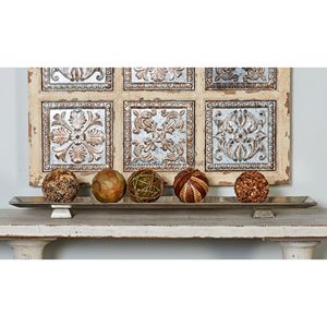 Bandeja Rectangular Gris Moderna con Superficie Texturizada y Diseño Elegante Perfecta para Arreglar Acentos Decorativos y Orbes - Product Image 2