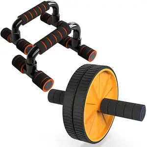 Goedkope Op Maat Gemaakte Multifunctionele Armtraining Gymnastiek Thuis Workout Buikwiel Ab Roller Fitnessstand Handgrepen Push-Up Bar