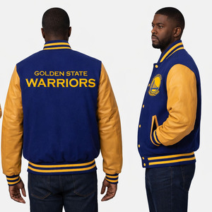 Blouson universitaire brodé personnalisé pour homme, style baseball, avec capuche, en polyester et coton, design vintage pour l'hiver - Product Image 2