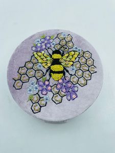 YASHVI EXPORTS Organizador de Joyas de Terciopelo de Lujo, Bordado a Mano con Cuentas, Color y Tamaño Personalizables, Caja de Almacenamiento - Product Image 2