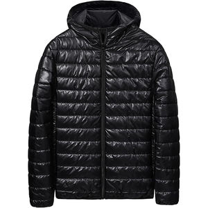 New Arrival Men's Warn Winter Shiny Quilted <b>Puffer</b> <b>Jacket</b> Windbreaker Padded Thick Hooded Bubble Fashion <b>Jackets</b> - Product Image 1