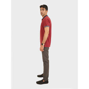 HARUYE Slim Fit Short for Polo Shirt XL Size Breathable Jersey Fabric Zipper ODM Solid/Striped <b>Print</b>/Pattern Colored Light - Product Image 4
