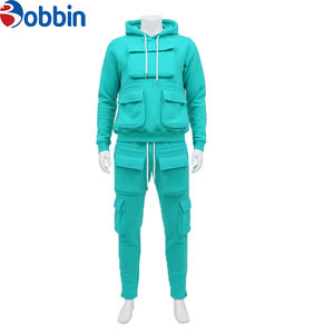 Vêtement pour homme, ensemble jogging cargo à capuche 2 pièces, logo personnalisé, décontracté, multi-poches, survêtement pour homme, nouveau survêtement pour homme, survêtement d'hiver - Product Image 1