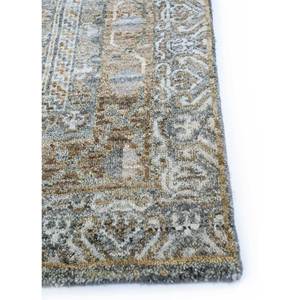 Tapis en laine afghane géométrique classique Viscaya, noué à la main, Enm-8015, gris et noir, tissage plat, pour salon, maison, voiture, grande taille - Product Image 4