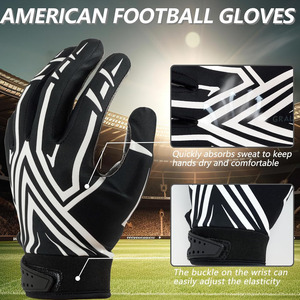 Bajo MOQ Guantes de fútbol americano Ropa de entrenamiento Guantes deportivos Guantes de receptor de fútbol de la mejor calidad para unisex - Product Image 2