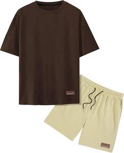 ชุดกางเกงขาสั้นทอสำหรับผู้ชายสไตล์สตรีทไซส์พิเศษผ้าพิมพ์ลายผ้าระบายอากาศได้ดีสวมใส่ตามท้องถนนอย่างมีสไตล์สำหรับฤดูหนาว - Product Image 1