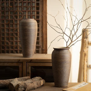 Vase en céramique <span class=keywords><strong>de</strong></span> style campagnard, décoration rustique, poterie, vases décoratifs pour fleurs, décoration intérieure, vase rétro pour table, salon, <span class=keywords><strong>salle</strong></span> <span class=keywords><strong>de</strong></span> <span class=keywords><strong>bain</strong></span> - Product Image 4