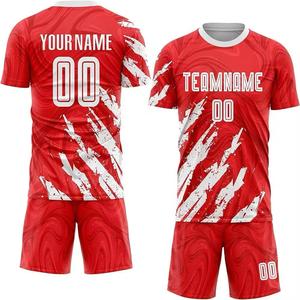 Bán Buôn 100% Polyester Bóng Đá Mặc Biểu Tượng Tùy Chỉnh Thoáng Khí Mới Mô Hình Đồng Phục Màu Rắn Đồng Phục - Product Image 6