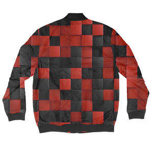 Wholesale New Design Color Custom Satin Mens Windproof Bomber Baseball Winter <b>Jacket</b> - Product Image 6