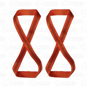 Logotipo personalizado Gimnasio Entrenamiento Levantamiento de potencia Figura 8 Correas Material de neopreno con diseño único - Product Image 1