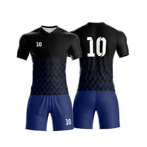 Uniformes de Fútbol Personalizados con Impresión por Transferencia de Calor, Conjuntos de Uniformes de Secado Rápido, Transpirables, de Poliéster de Alta Calidad, OEM/ODM - Product Image 5