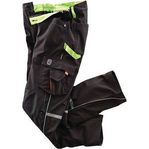 Pantalones de Trabajo Terrax Softshellhose Gr.54 Negro/Limette con Adhesivos Reflectantes y Luces, Producto Promocional - Product Image 2