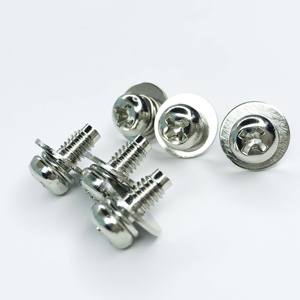 Bon prix OEM/ODM DIN 7985 M1.6~M10 SS304/SS316 Vis SEMS Vis combinées Appareils électroménagers - Product Image 1