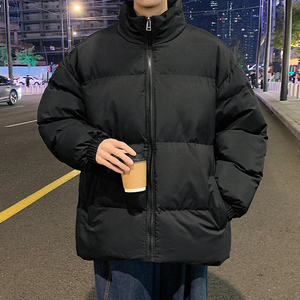 Veste d'hiver matelassée pour homme sur mesure, coupe-vent, fermeture éclair intégrale, col montant, marron, doudoune tendance, logo personnalisé, livraison DDP - Product Image 6