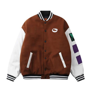 2026 Solid Color Casual Wear <b>Letterman</b> <b>Jacket</b> Fashion Clothing Windproof Men <b>Letterman</b> Winter <b>Jacket</b> - Product Image 1