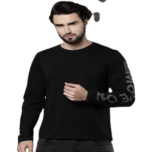 Camiseta de cuello redondo de algodón 100% personalizada para hombre, Camiseta de algodón con estampado personalizado, venta al por mayor - Product Image 1