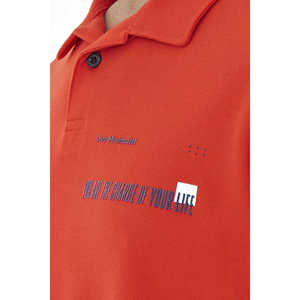 Camiseta Polo Tommylife para Hombre, Color Azul Marino, con Estampado de Letras, Corte Estándar - 88236 - FIESTA - Product Image 6