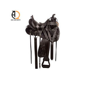 Silla de Montar Occidental de Cuero para Carreras de Caballos con Herramientas Artesanales, Silla Inglesa, Conjunto de Arneses para Caballos - Product Image 6