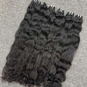 100% vrais cheveux humains vague naturelle dans la trame cheveux bruts cambodgiens un donneur - Product Image 5