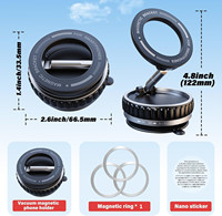 360 rotatif vide magnétique aspiration support de téléphone mains libres extensible magnétique vide support de téléphone pour voiture Gym miroir douche
