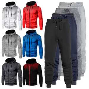 Conjunto Deportivo Unisex de Felpa Técnica, Personalizado, Estampado, para Invierno, Grueso, Transpirable, 100% Algodón, Estilo Urbano, de Dos Piezas, para Moda - Product Image 1