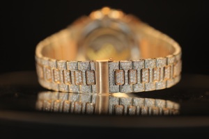 Montre unisexe en acier inoxydable Hip Hop avec diamants, lunette ronde, logo personnalisé, moissanite glacée VVS, mouvement mécanique de luxe, édition limitée - Product Image 2