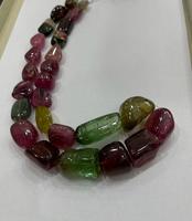 Qualité Superfine Offre Spéciale Type de pierres précieuses naturelles Multi Tourmaline Finition lisse Perles unies dégringolées Tailles lointaines Tourmaline Gemston