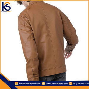 Chaqueta de cuero ligera para hombres Precio bajo Nueva chaqueta de cuero elegante hecha en Pakistán Precio bajo y MOQ bajo - Product Image 2