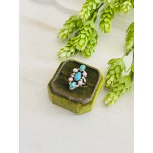 แหวนเงินแท้ประดับพลอยหลากสีสไตล์นาวาโฮสำหรับใส่ทุกวัน - Product Image 3