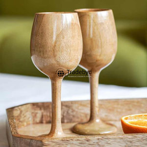 Vidrio de madera a granel para reventa Vasos hechos a mano para tiendas ecológicas Boutiques orgánicas y suministro comercial de Tradebyd - Product Image 2