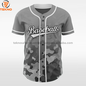 Maillot de baseball personnalisé pour hommes et femmes t-shirt de baseball respirant de grande taille uniforme de baseball avec impression par sublimation entretenu par OEM - Product Image 2