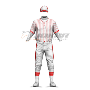 Conjunto de uniforme de béisbol con impresión por sublimación de Jersey y pantalones con nombre del equipo de tela ligera ideal para jóvenes a la venta - Product Image 1