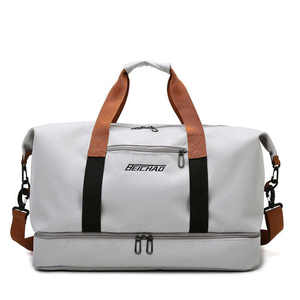 Wholesale Unisex Casual Sports Duffle <b>Bag</b> Custom Fashion Leather Polyester Waterproof Lightweight Gym <b>Travel</b> <b>Bag</b> Zipper Print - Product Image 3