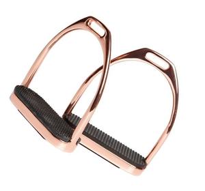 Recién llegado, estribos de caballo amortiguadores de aluminio, ligeros, ajustables, de agarre ancho, suministro OEM de fábrica ecuestre - Product Image 4