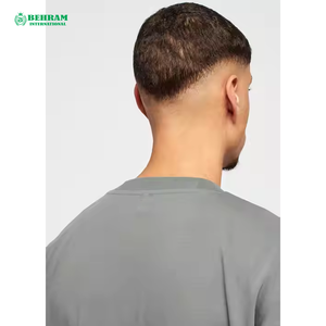 เสื้อยืดคอกลมแขนสั้นทรงหลวมพิมพ์ลายผ้าฝ้าย 100% สำหรับผู้ชาย  แบบไหล่ตก  ทรงบ็อกซี่  เนื้อผ้าหนา  รับสกรีนโลโก้ด้านหน้า  ขายส่ง - Product Image 2