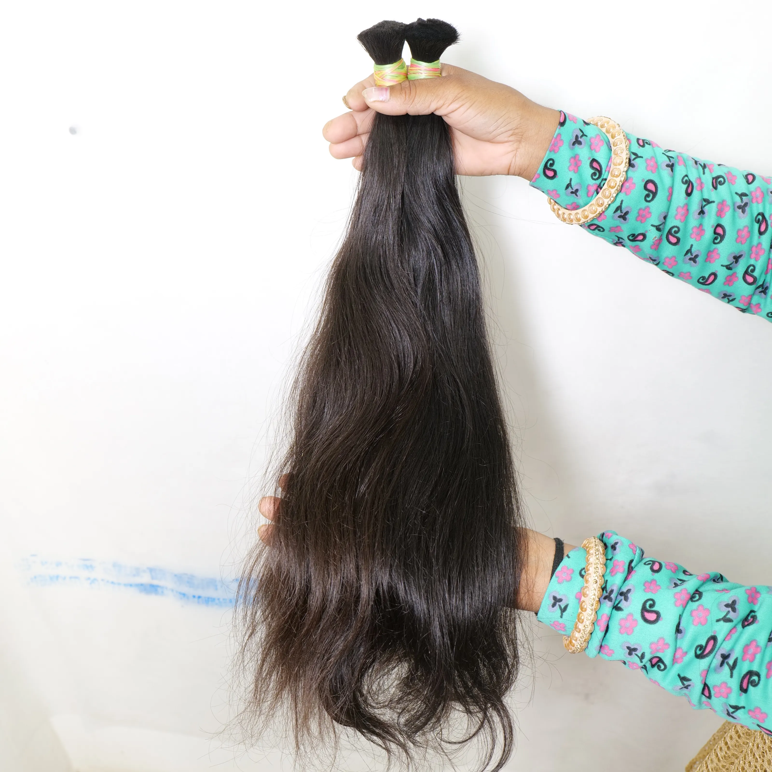 Extensiones de cabello humano virgen malasio con cutícula alineada