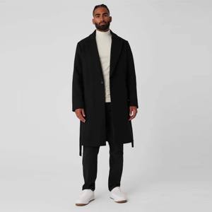 Manteau tailleur en laine pour hommes avec un design simple boutonnage, manteau d'hiver en laine pour les occasions d'affaires, formelles et décontractées - Product Image 1