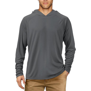 Otoño Invierno Pullover Sudadera Color Cuello con capucha Patrón de mezcla de algodón Bloque multicolor Cordón sudaderas con capucha para hombres - Product Image 1