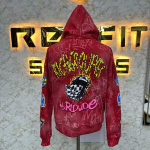 Pure Quality Reasonable Price <b>Pink</b> Zipper <b>Hoodie</b> Rhinestone Zipup Jacket Acid Wash Vintage Washed <b>Men</b> Fleece Streetwear <b>Hoodie</b> - Product Image 4