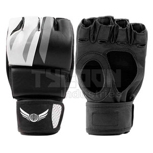 Logo personnalisé Gants MMA de qualité supérieure Équipement de boxe professionnel Gants MMA en cuir - Product Image 1