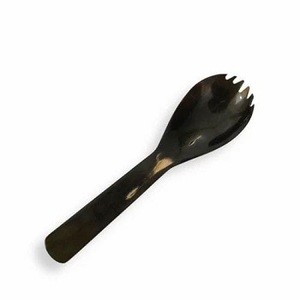 Juego de cuchara de cuerno de la mejor calidad, diseño único, hecho a mano, cuerno de búfalo Natural, artesanía, servidor de ensalada ecológico para catering de fiestas - Product Image 6