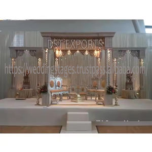 Majestuoso Mandap de Madera para Bodas Indias Arya, Hermosa Decoración de Mandap Maharani para Bodas Hindúes, Boda Real, Mandap Maharaja Texas - Product Image 2