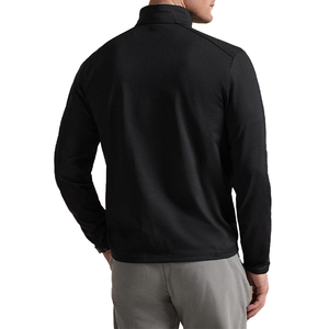 Sweat-shirt à col rond à manches longues pour homme, coupe classique premium, jersey extensible, fermeture éclair, hiver, léger, mélange de coton - Product Image 2