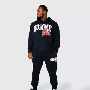 Survêtements sérigraphiés 100% coton pour adultes 100% coton grande taille respirant séchage rapide pour les ensembles de style hiver - Product Image 1