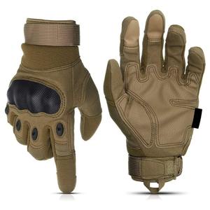 Vente en gros de gants tactiques en cuir et coton gants de travail de sécurité pour mécanicien hiver demi-doigts confortables haute performance - Product Image 1