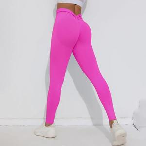 Haute qualité nouveau Scrunch bout à bout Yoga Legging personnaliser Spandex Nylon Gym Leggings 2025 Leggings décontractés pour les femmes - Product Image 4