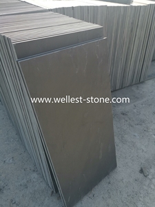 Revestimiento de piedra natural para suelos de losa de piedra, suelo de baldosas de roca de pizarra negra <span class=keywords><strong>24x24</strong></span> - Product Image 4