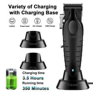 Tondeuse à barbe professionnelle sans fil à lame en T, kit complet pour homme, rasoir électrique à grille avec batterie - Product Image 4